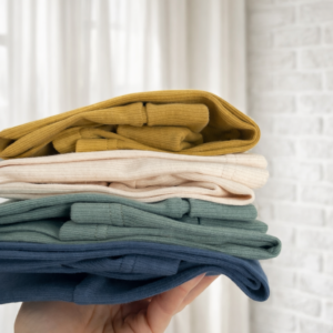 3 PAK Legginsy prążkowane rosnące z dzieckiem