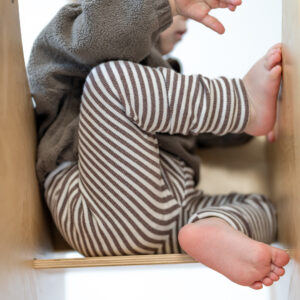 legginsy prążkowane w paski