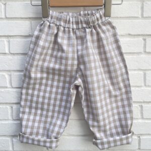 spodnie w kratkę